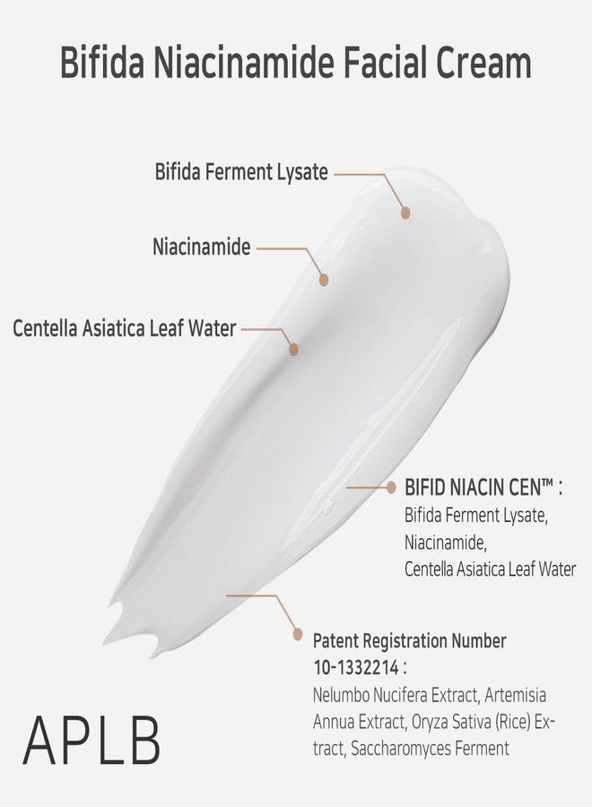 APLB Bifida Niacinamide Facial Cream | BIFID NIACIN CEN™ 32.1% 1.86 FL.OZ/Korean Skincare, Antioxidant, Elasticity care, Sensitive skin, Wrinkle care, Revitalize for gentle and improve skin texture - Image 4
